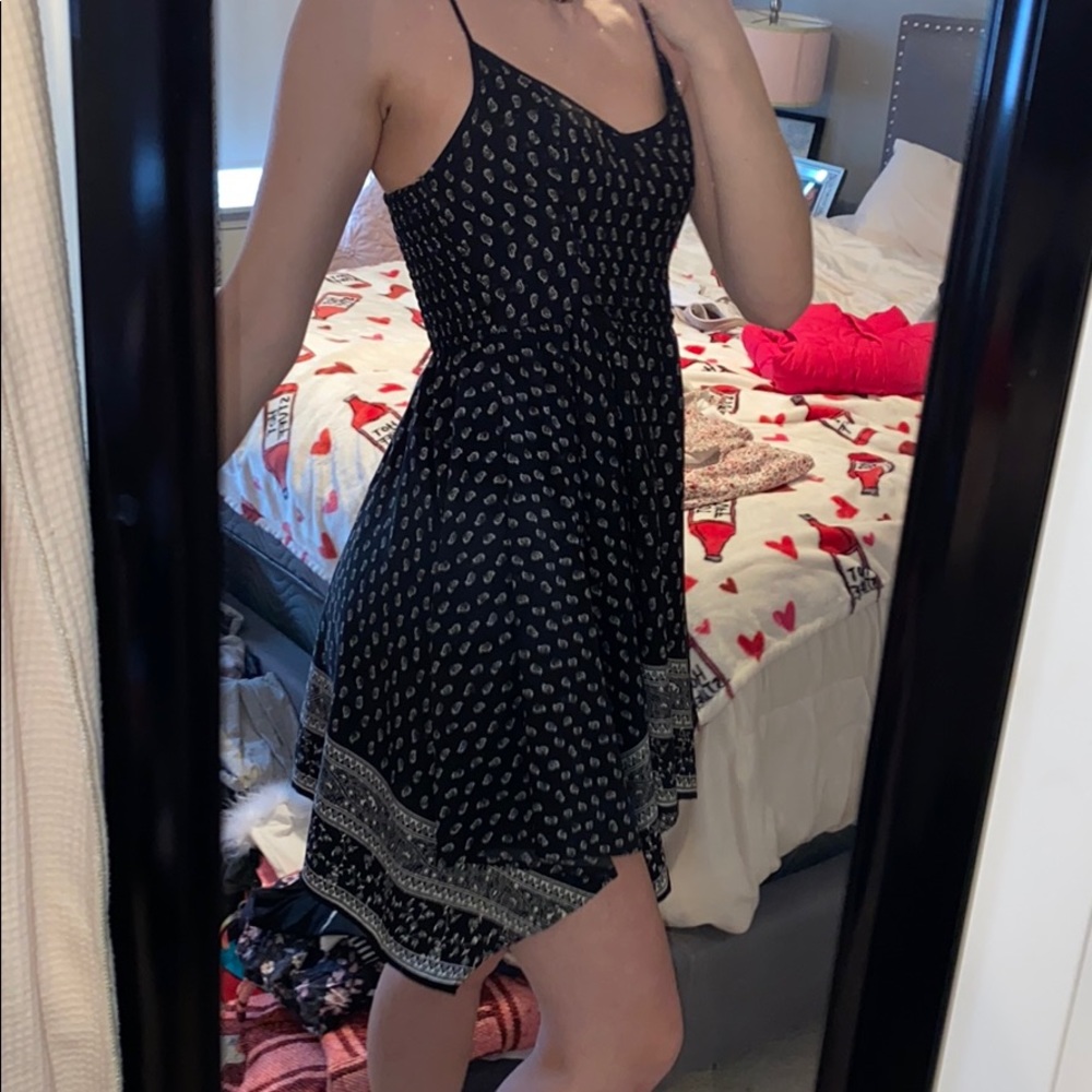 black Dress with Paisleys